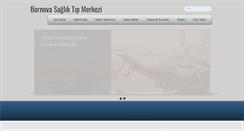 Desktop Screenshot of bornovasagliktipmerkezi.net